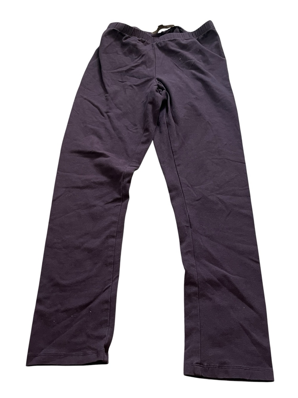 Flax Classic Straight-Leg Lounge Pants Plum Stretch Waist Size Small